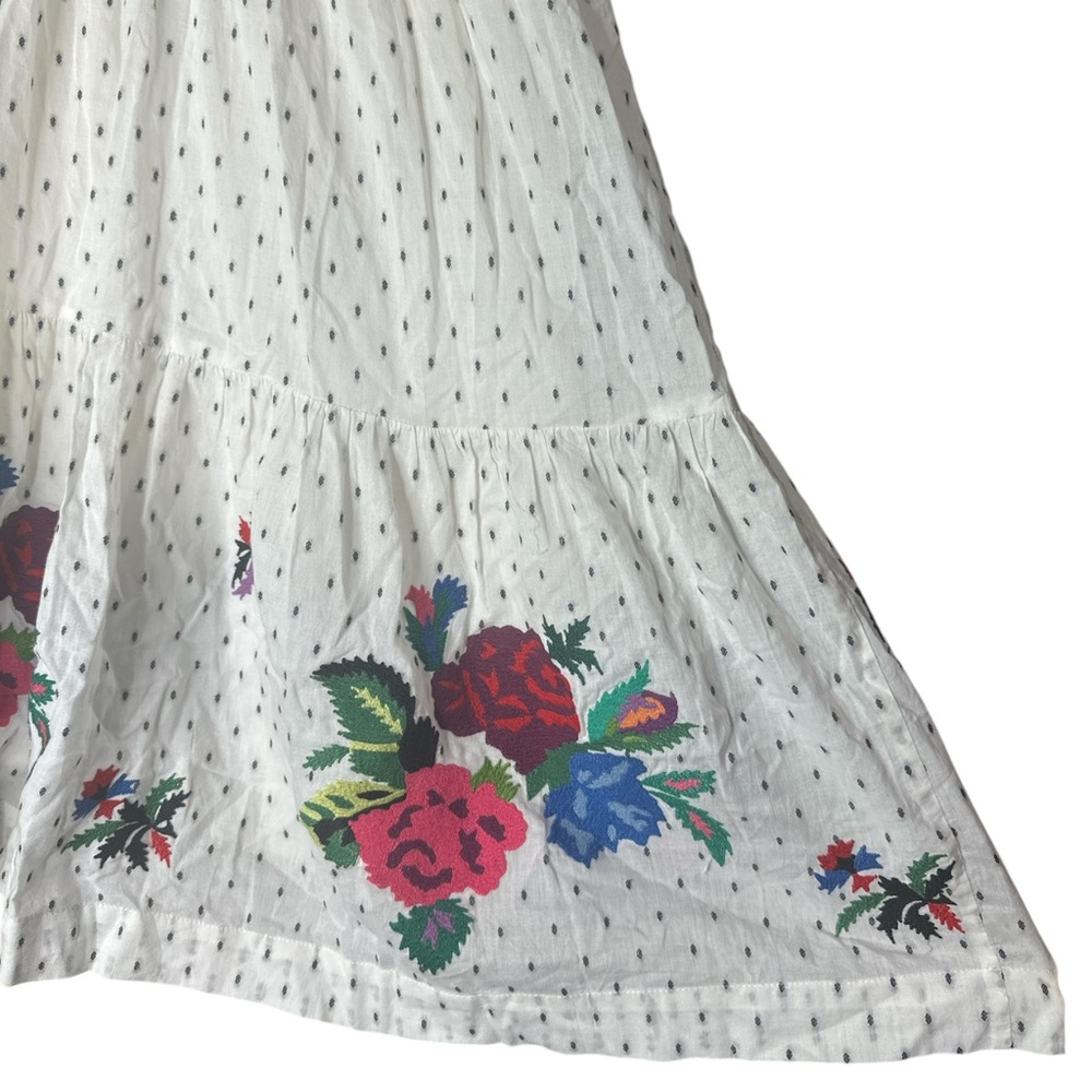 Hatch Maternity Floral Embroidered White Dress Size 1 (2-4) - Picture 6 of 13